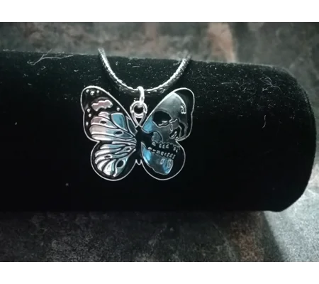 skull butterfly choker