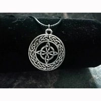 celtic cross round choker