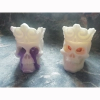bleeding brain skull candle