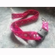 pink skull lanyard
