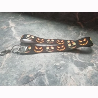 spooky faces lanyard