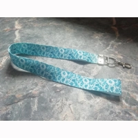 Blue Roses Lanyard