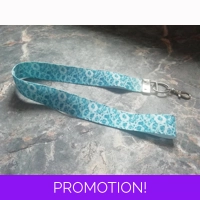 Blue Roses Lanyard