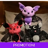Black Vampire Bat Plush..