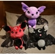 Black Vampire Bat Plush Toy 30cm