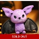 Purple Vampire Bat Plush Toy 30cm