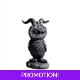 Owl & Horns Home Decor Resin Figurine