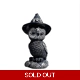 Owl & Hat Home Decor Resin Figurine
