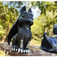 Griffin Black Home Decor Resin Fi..
