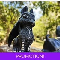 Griffin Black Home Decor Resin Fi..