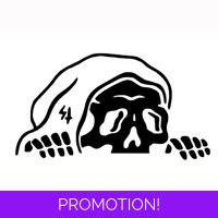 Grim Reaper Peep Sticker