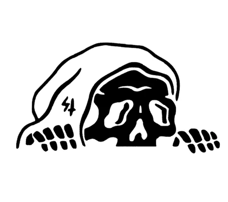 Grim Reaper Peep Sticker