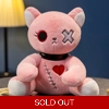 Pink Dark Cat Plush Toy..