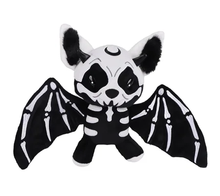Black Skeleton Bat Plush Toy