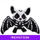 Black Skeleton Bat Plush Toy