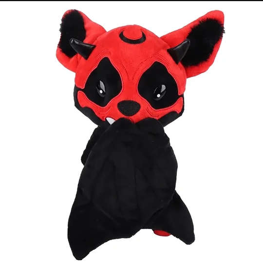 Red Skeleton Bat Plush Toy