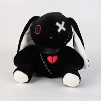 Black Dark Rabbit Plush Toy 25cm