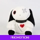 White Dark Rabbit Plush Toy 25cm
