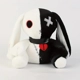 White & Black Dark Rabbit Plush Toy 25cm