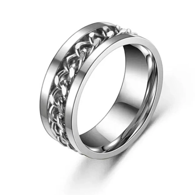 small size 18 UK P spinner ring