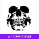 Gothic Skull Sticker Large