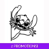 Stitch Peeking Sticker ..