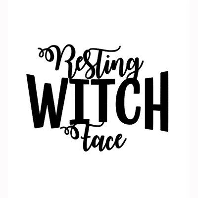 Resting Witch Face Sticker