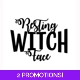 Resting Witch Face Sticker