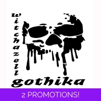 Witchazell Gothika Bleeding Skull..