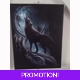 From Darkness Wolf Canvas