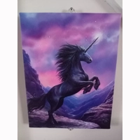 Black Unicorn  Canvas by Anne Sto..