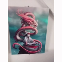 Guru meditating canvas