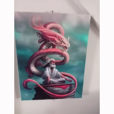 Guru meditating canvas