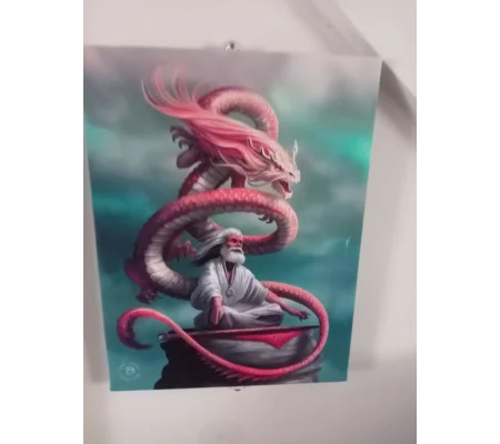 Guru meditating canvas