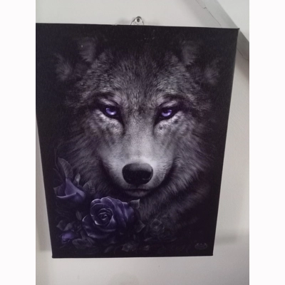 Wolf Roses Canvas