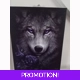 Wolf Roses Canvas