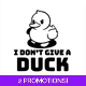 I Don't Give A Duck Sticker Large