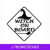 Witch On Board Sticker