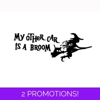 My Other Car Is A Broom Sticker L..