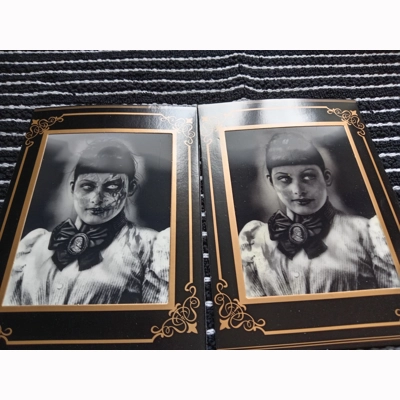 Holographic picture Young girl Holographic picture Young girl