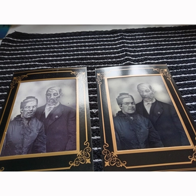 Holographic Photo Old Couple Holographic Photo Old Couple