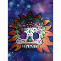 Day of the Dead orange mask