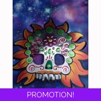 Day of the Dead orange mask