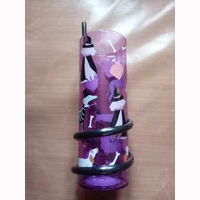 Purple Swirly straw Sippy beaker