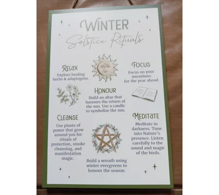 Winter Solstice Rituals Plaque