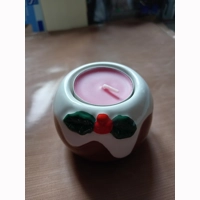Christmas pudding tealight holder