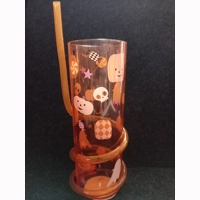 Orange Halloween Sippy Straw Beaker