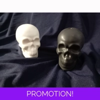 Black and White Skull Salt and Pe..