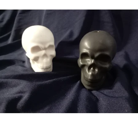 Black and White Skull Salt and Pepper shakers