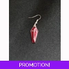 red coffin earrings